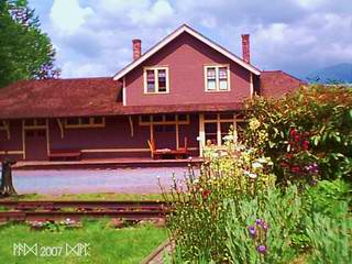 The Port Moody Station Museum gets a visit from the Lions Gate Model A Club. Photo credit: Kristin Meier