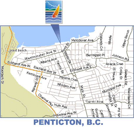 Location of the Lakeside Resort