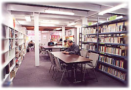 The interior of the Chinese Community Library