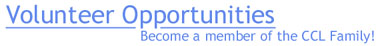 Volunteer Opportunities