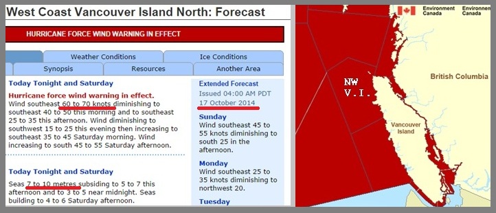 Environment Canada Marine Weather - West Coast