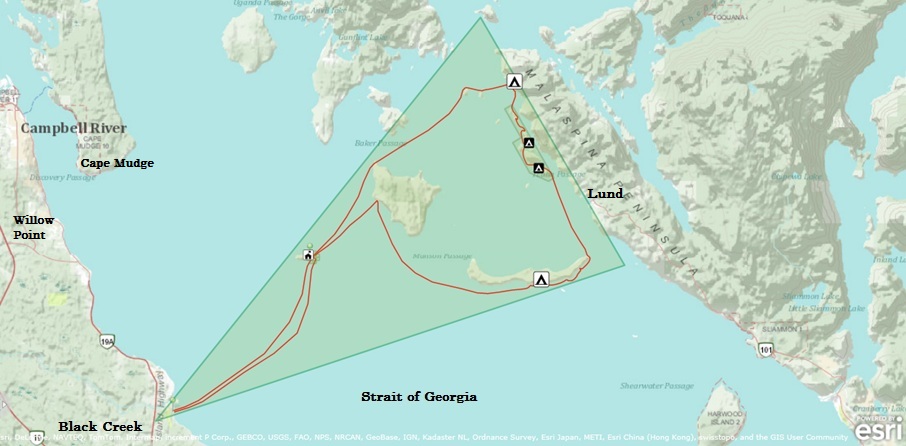 ESRI interactive route map